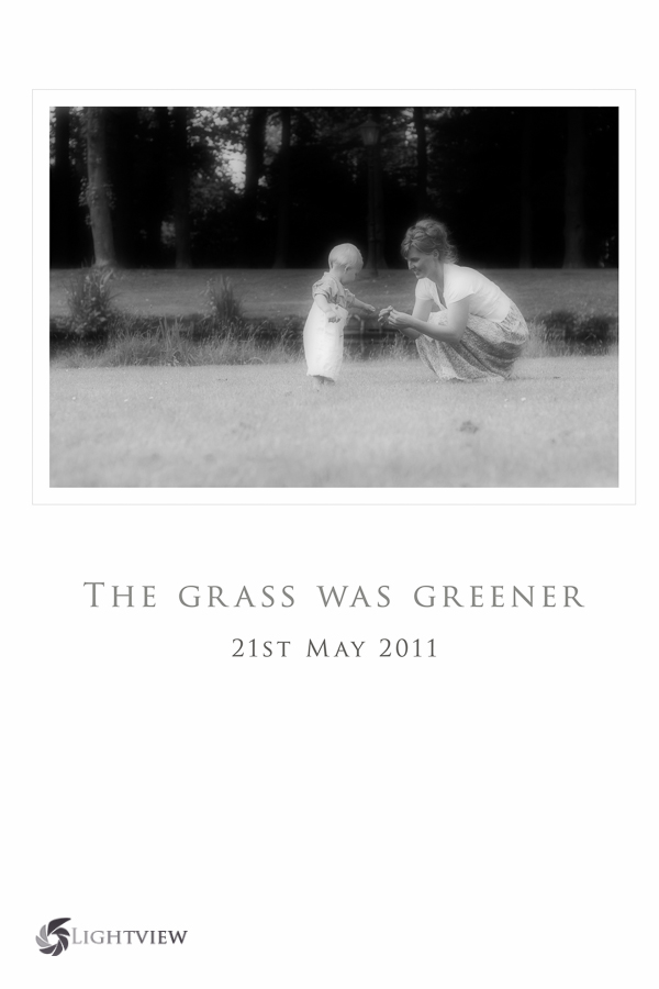The grass was greener